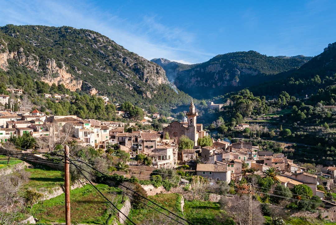 Traditional inland village and green mountain scenery near Alcalalí in Marina Alta