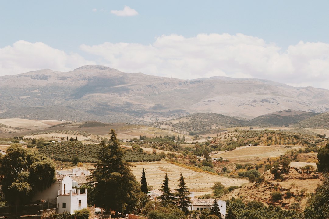 Mountain scenery in Andalusia near the white villages of Málaga province