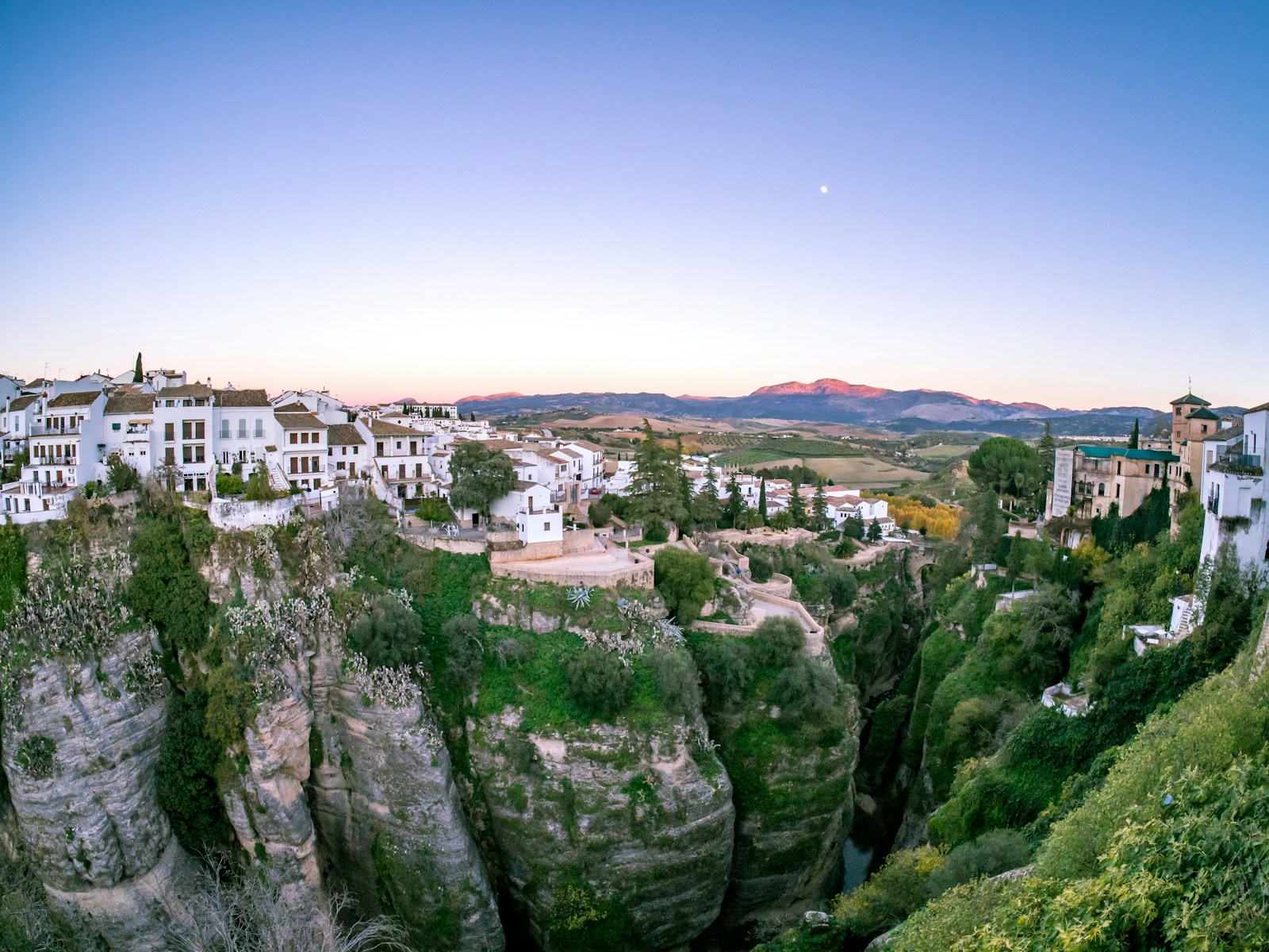 White village and rugged countryside in Andalusia