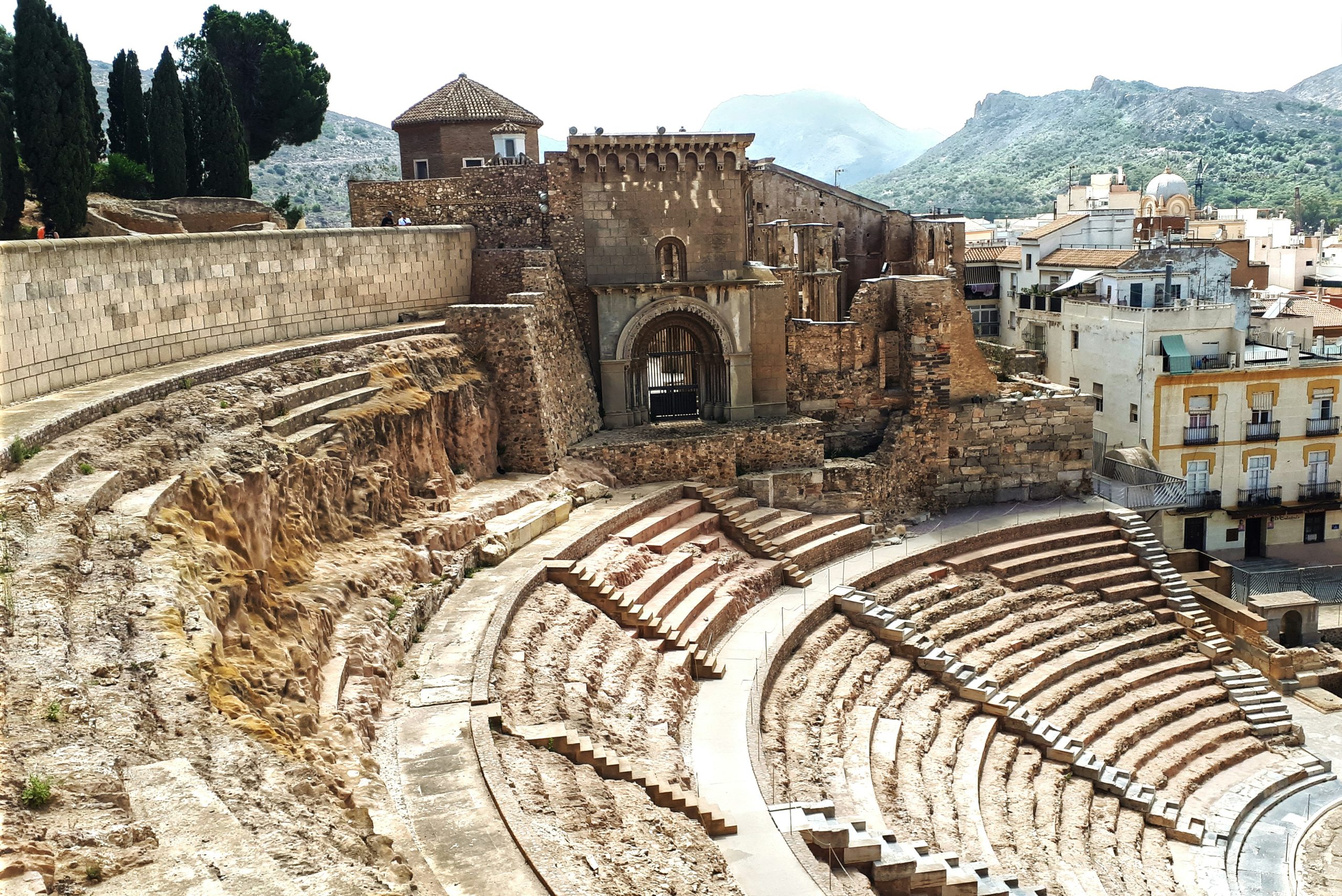 Historic Roman theatre in Cartagena, Spain