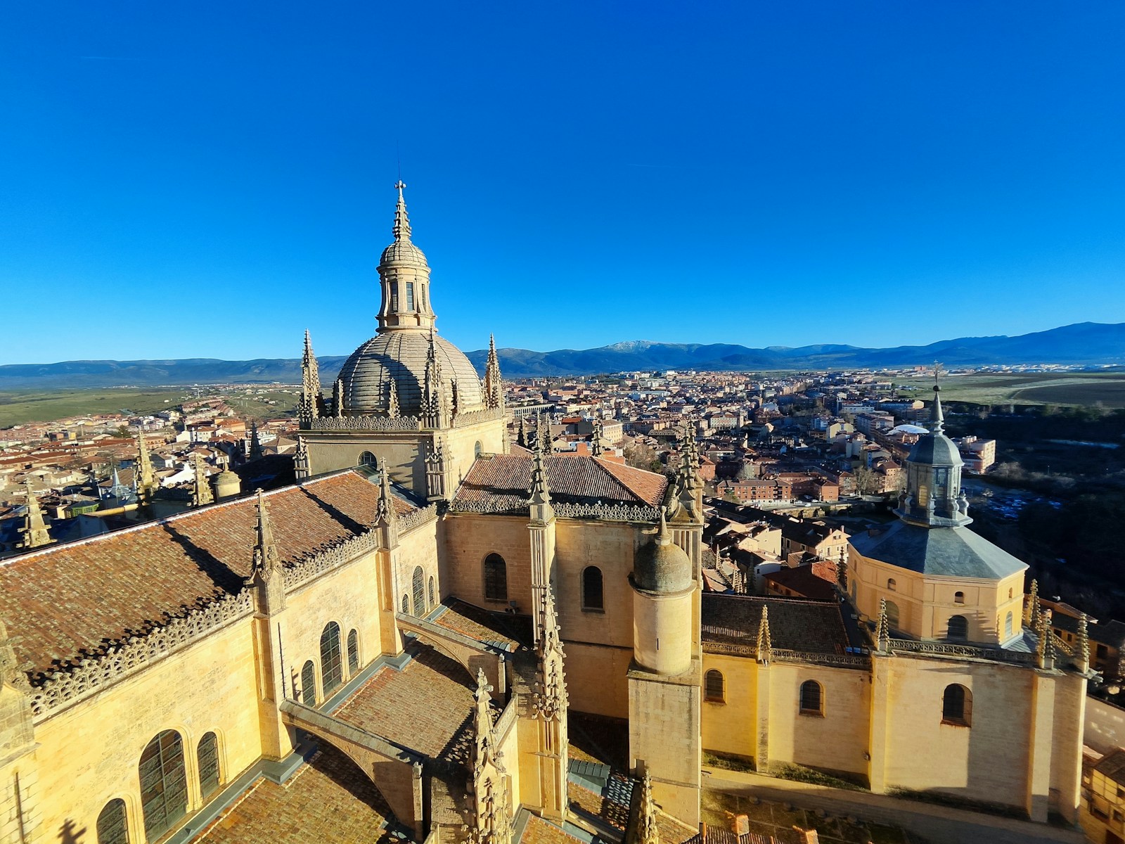 Cathedral and historic old town of Segovia in Castilla y León