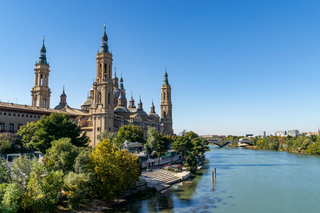 Riverside architecture in Zaragoza, Aragón